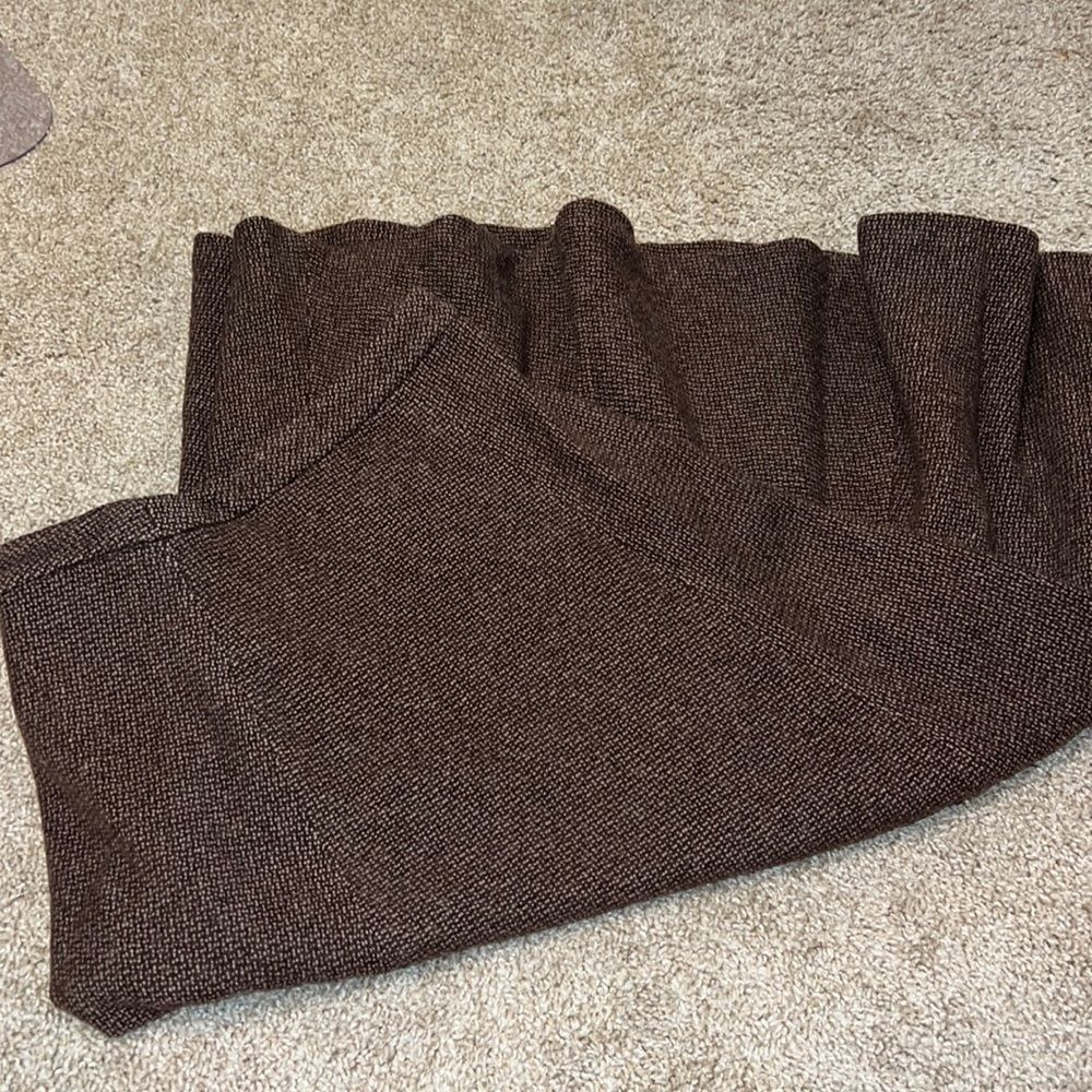 Lauren Ralph Lauren Textured Chocolate A-Line Skirt